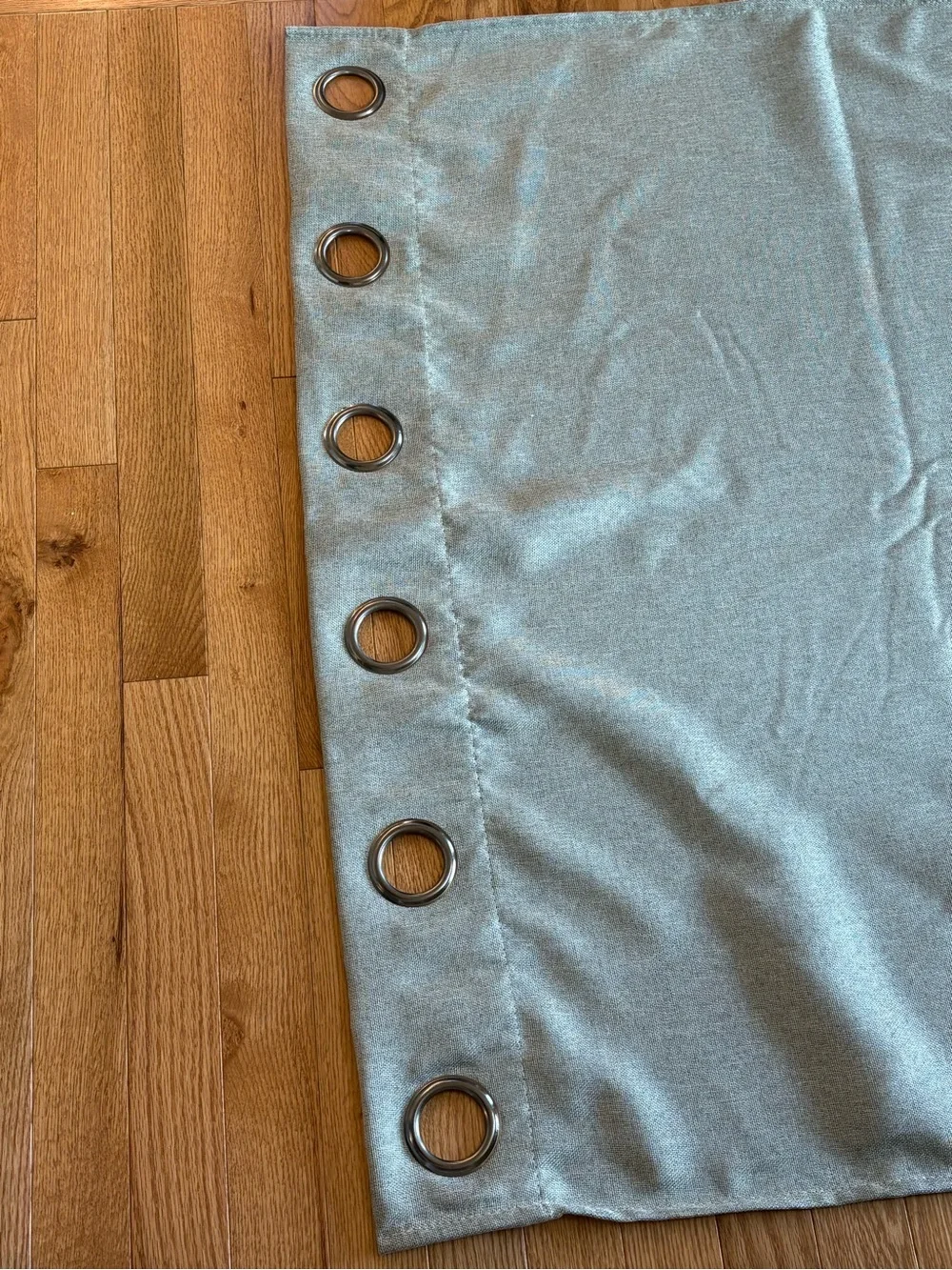 Sage Green Tweed Grommet Curtain Panel - 4ea
